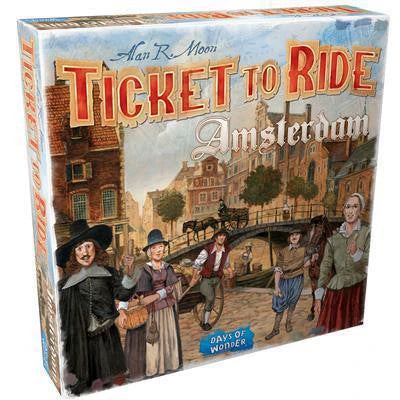 Ticket to Ride Amsterdam board game box.