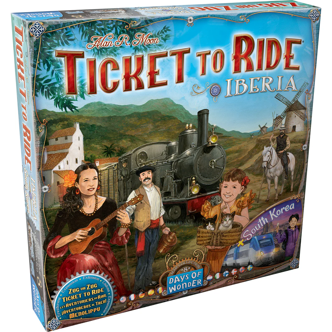 Ticket to Ride Iberia & South Korea board game box.
