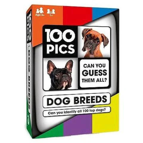 100 PICS Dog Breeds flash card game featuring 100 dog breed photos.