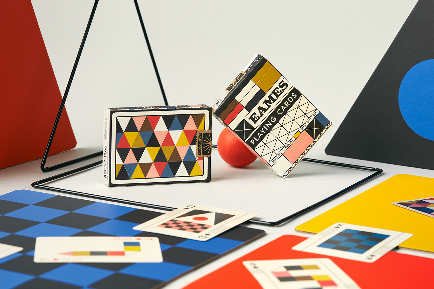 Two decks of Eames The Little Toy Playing Cards.
