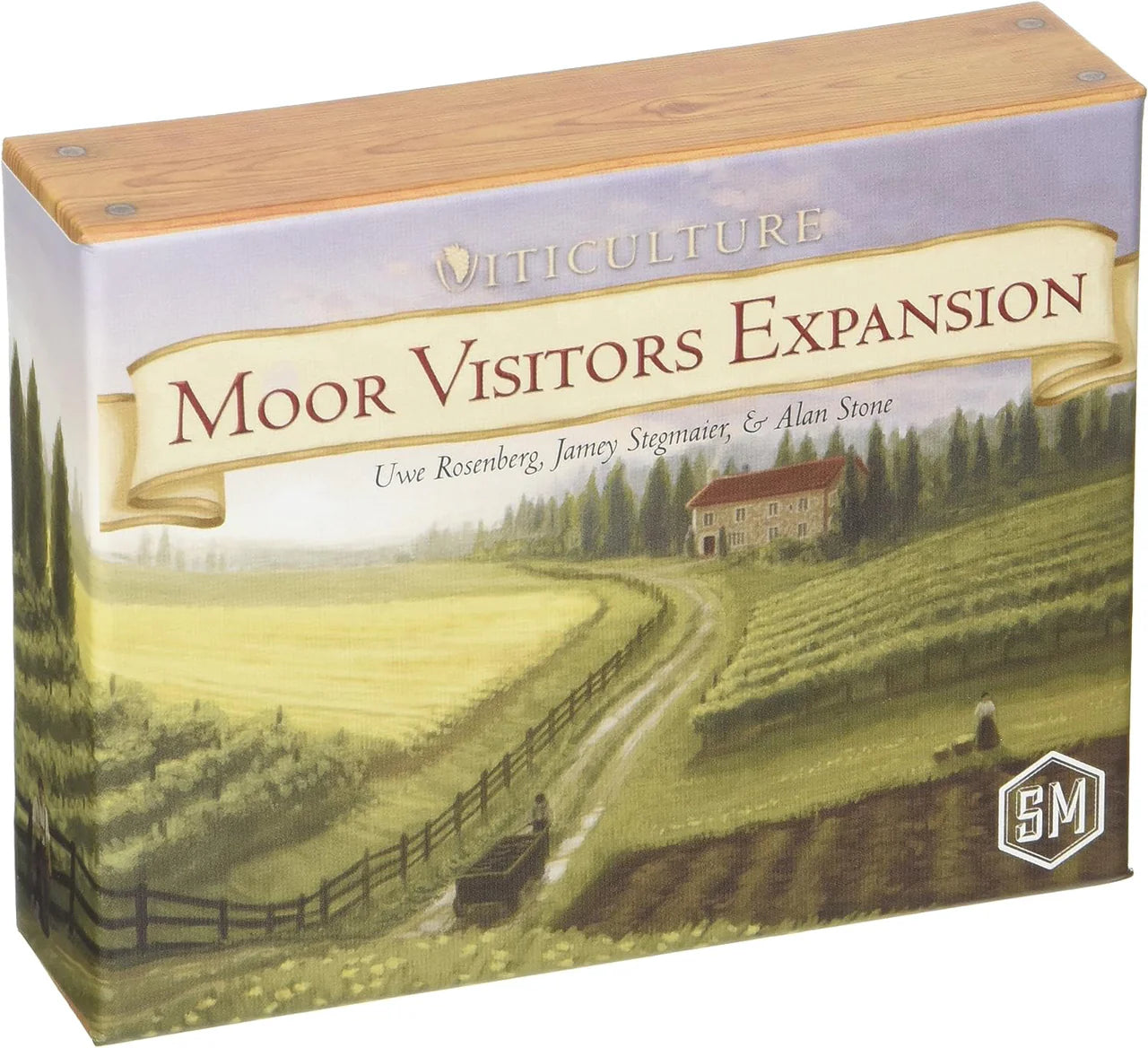 Moor Visitors Viticulture Expansion box with vineyard artwork and new visitor cards.