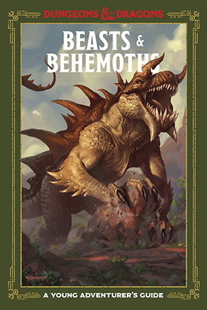 Beasts & Behemoths (Dungeons & Dragons) book cover featuring a spiked dragon-like creature, illustrated bestiary edition.