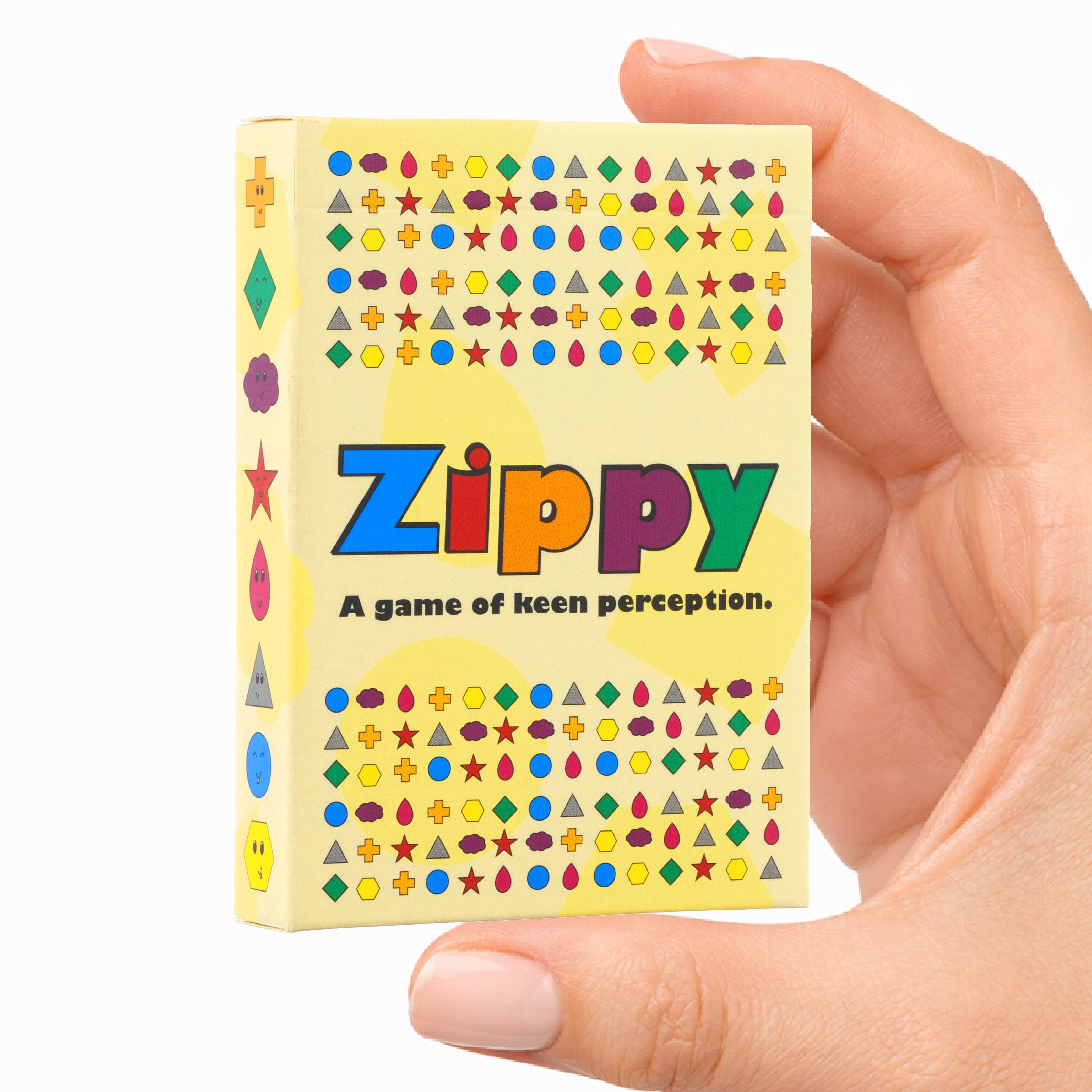Zippy card game box.