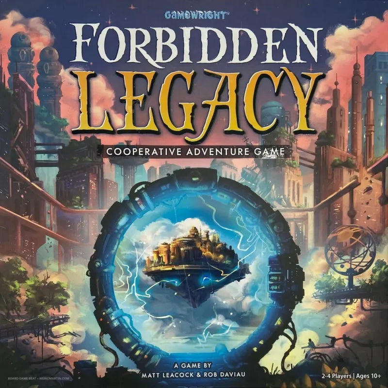 Forbidden Legacy board game box.