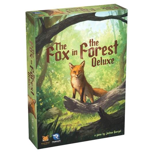 The Fox in the Forest Deluxe card game box featuring an illustrated fox in a forest.