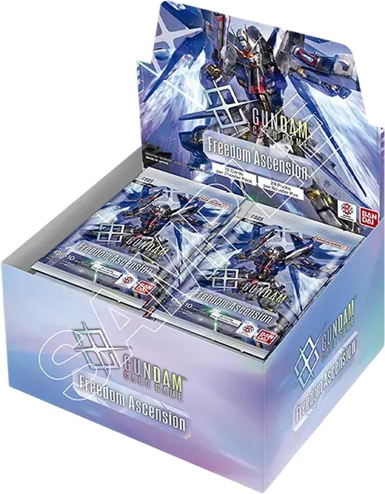 Gundam Card Game Freedom Ascension Booster Box [GD05] with 24 packs.