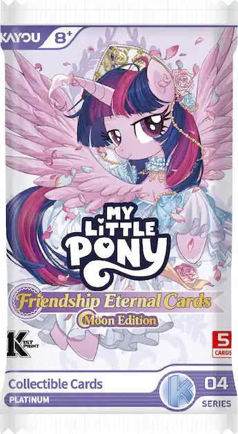 My Little Pony TCG Friendship Eternal Moon Edition Booster Pack Vol. 3 featuring Twilight Sparkle with wings.