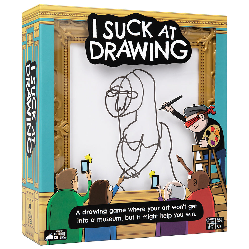 Box for I Suck At Drawing party game.