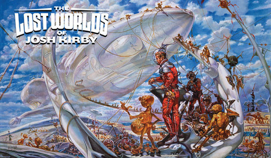 The Lost Worlds Of Josh Kirby - Mission Log sci-fi space opera featuring astronauts and aliens near ships.