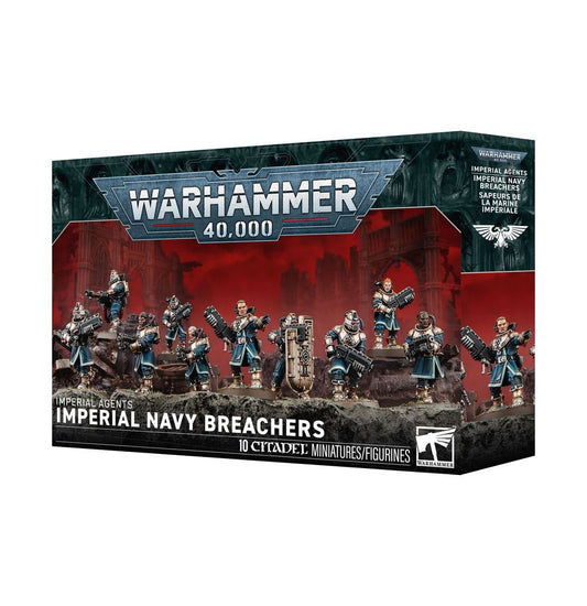 Warhammer 40,000 Imperial Navy Breachers box with 10 miniatures.