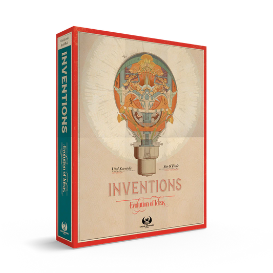 The Inventions: Evolution of Ideas board game box.