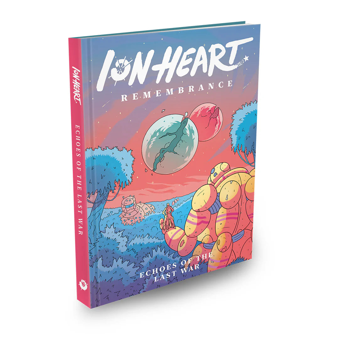 ION Heart: Remembrance: Echoes of the Last War book featuring a robot in a natural setting.