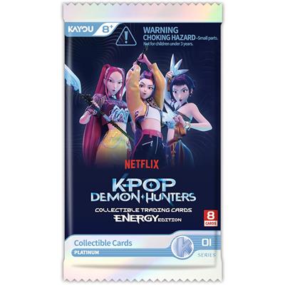 Pack of eight KPop Demon Hunters World Tour collectible cards, Energy Edition Series 1-A.
