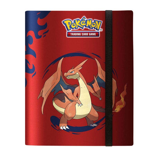 Mega Charizard X and Y 9-Pocket PRO-Binder with Pokémon Trading Card Game logo.