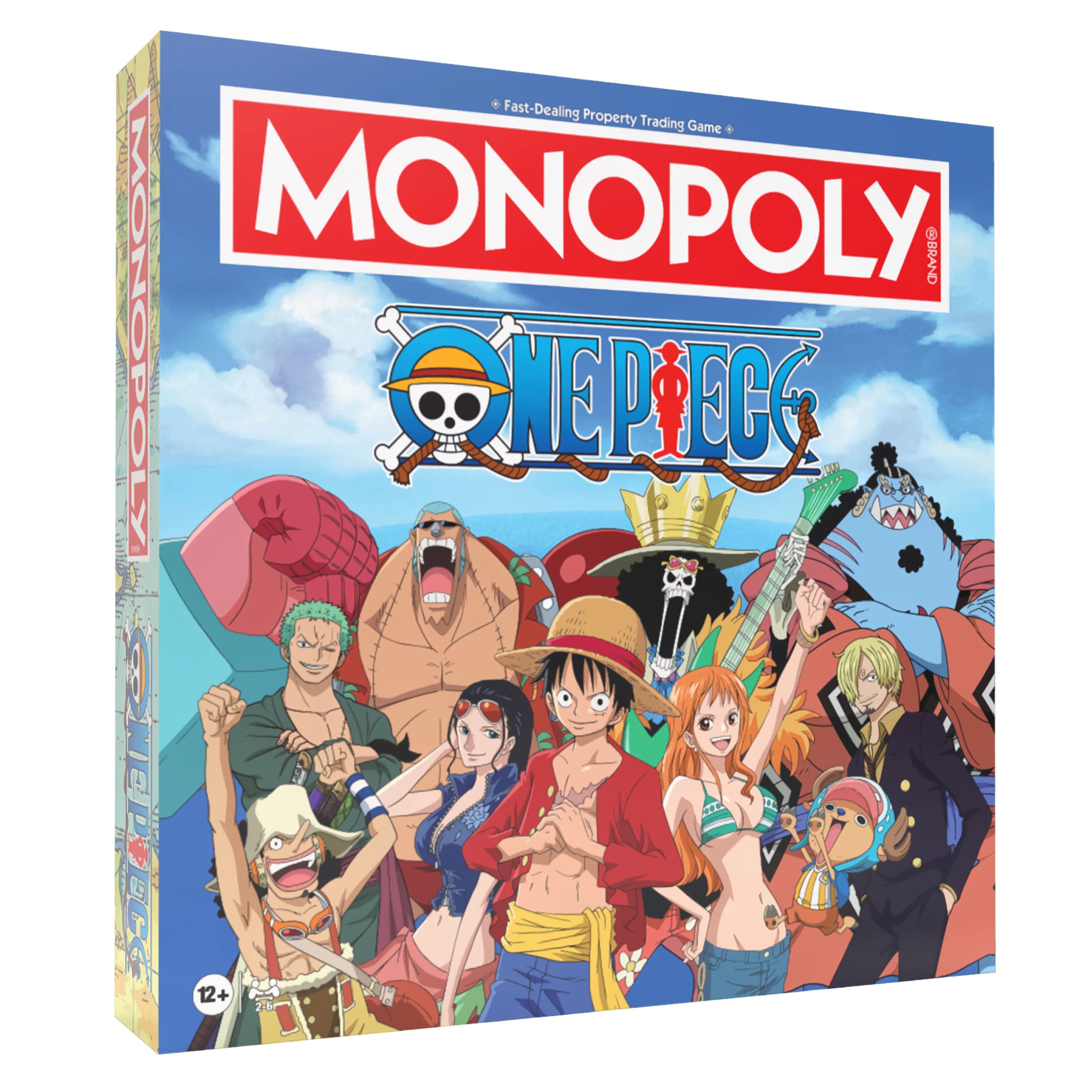 One Piece Monopoly 2nd Edition box with Straw Hat Crew on the cover.