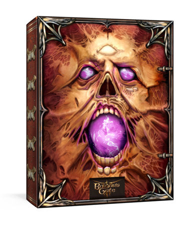 Baldurs Gate 3: The Necromancy of Thay box featuring a skull with a glowing purple mouth on the cover.