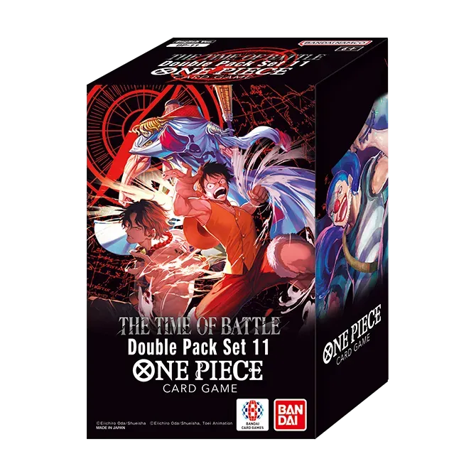 Double Pack Set Vol. 11 [OP16 - 11] box featuring three animated characters in action poses on the packaging.