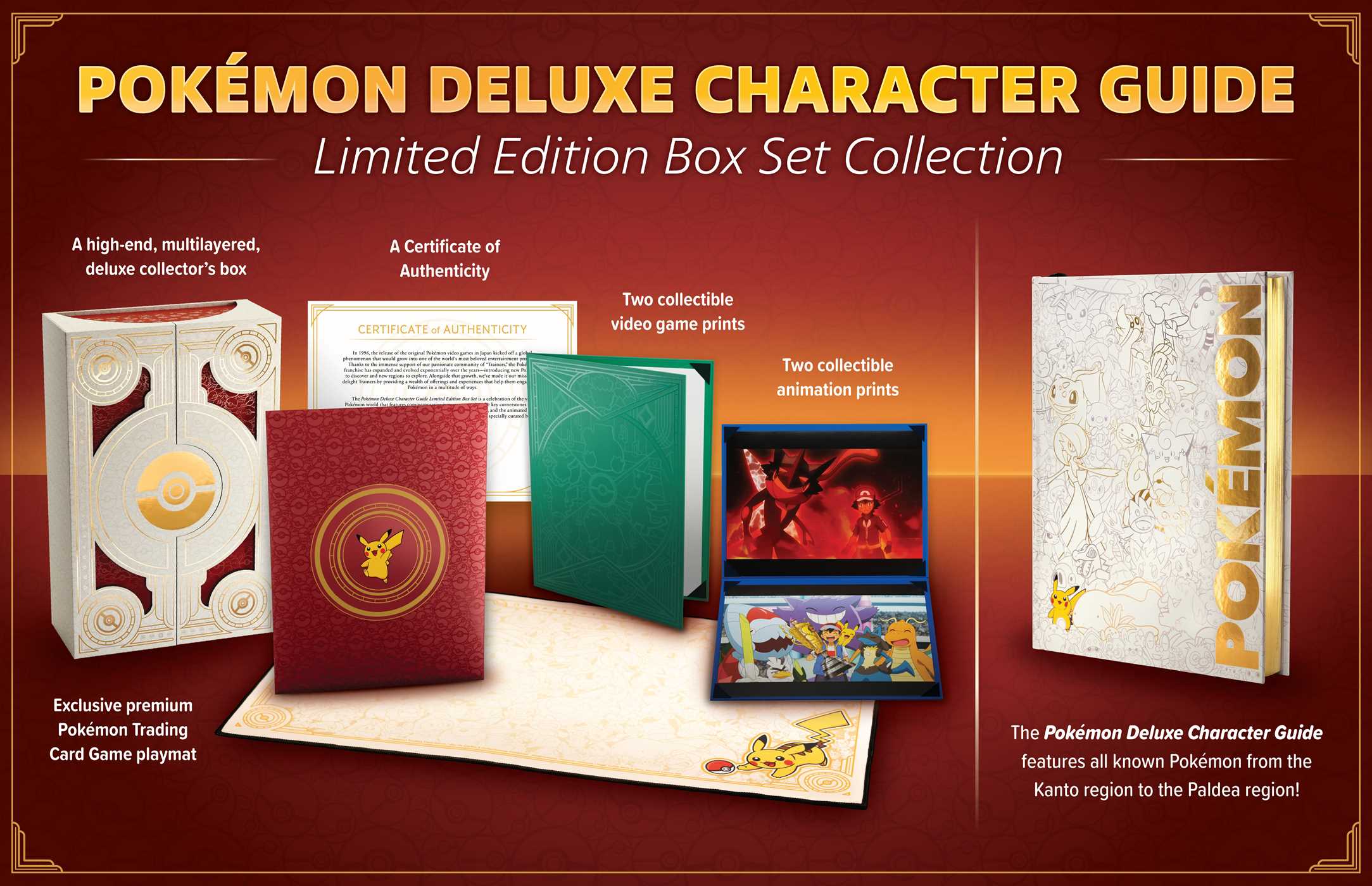 Pokémon Deluxe Character Guide Limited Edition Box Set Collection