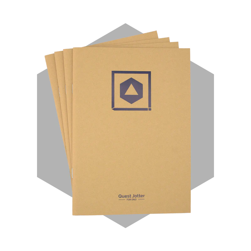 Four Quest Jotters 4-pack, D&D 5e Player Edition.