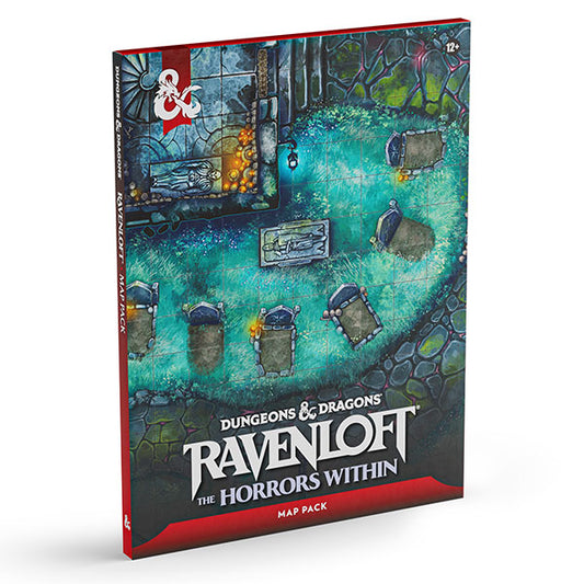 D&D 5e Ravenloft: The Horrors Within Map Pack showing a graveyard scene for horror tabletop gaming.