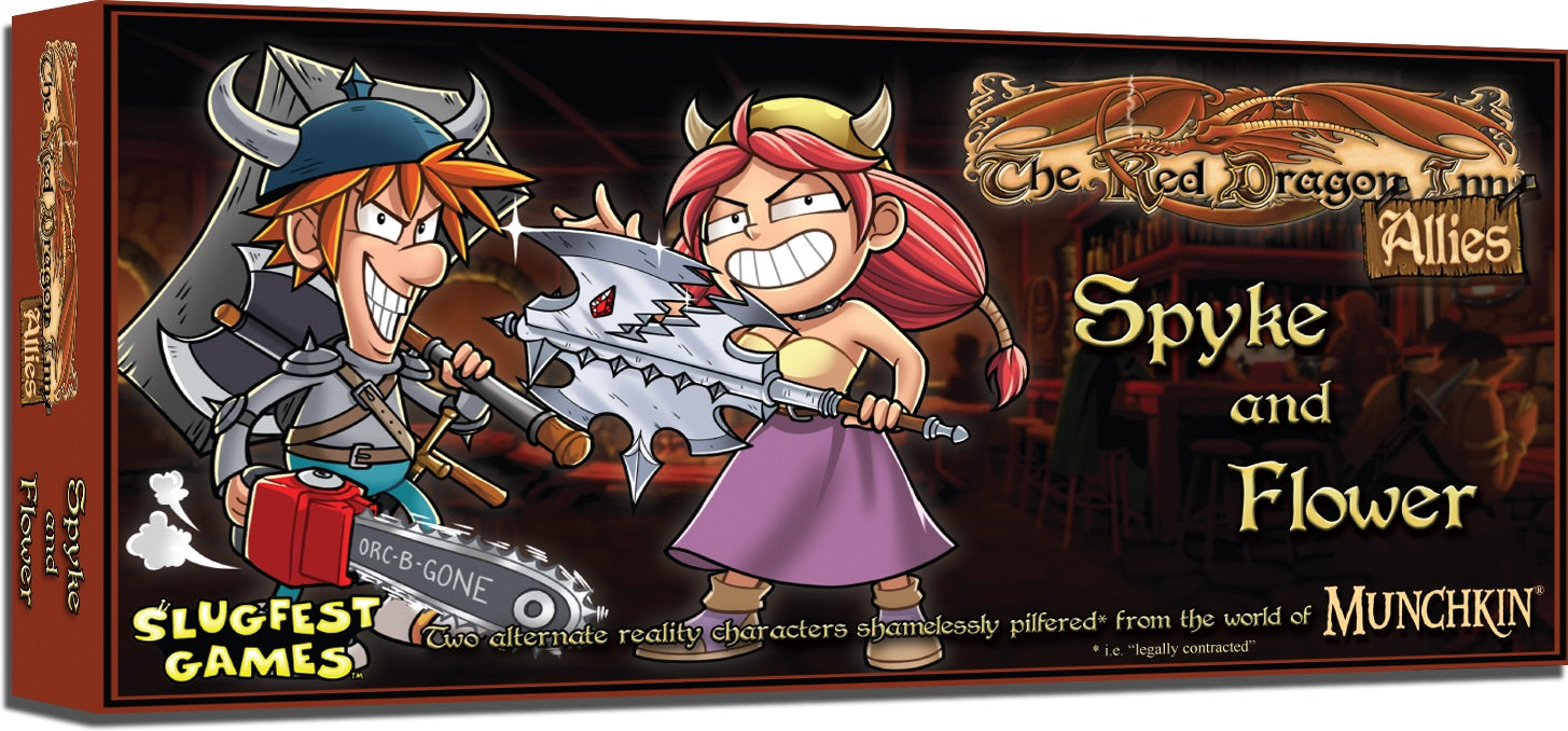The Red Dragon Inn: Allies – Spyke and Flower original Munchkin art box