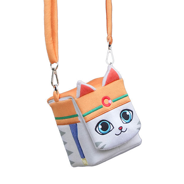 Yu-Gi-Oh ARTY Deck Box - Rescue Cat with orange strap, cat face, and ears on the front flap.