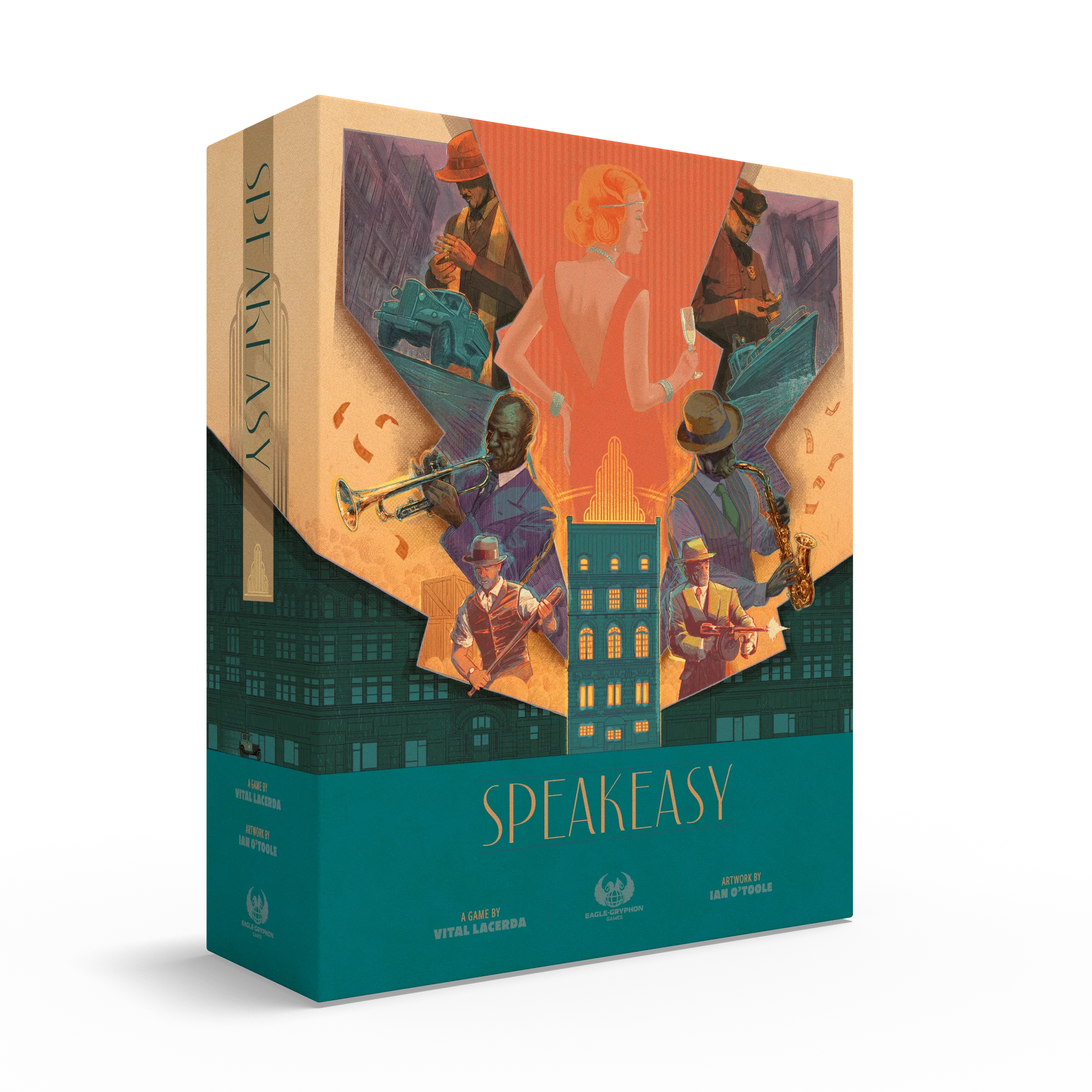 Speakeasy board game box.