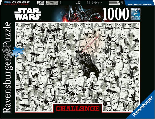 Ravensburger Star Wars 1000 Piece Challenge Puzzle featuring Darth Vader and stormtroopers.