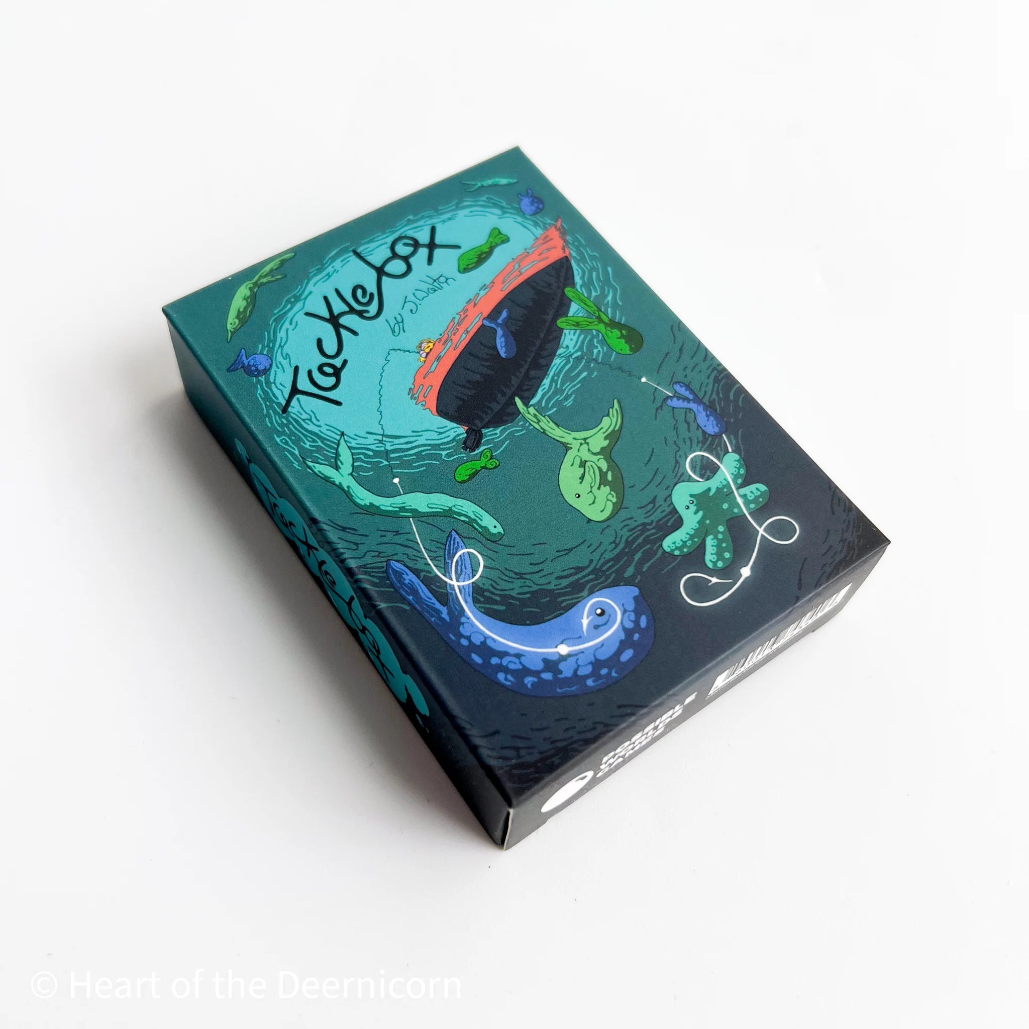 Tacklebox card game box featuring aquatic-themed art.