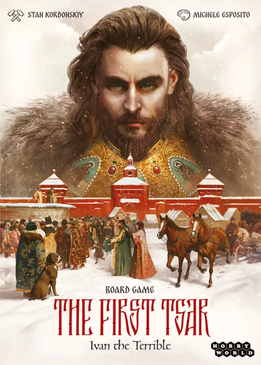 The First Tsar: Ivan the Terrible, featuring a long-haired man in furs with snowy Russia in the background.