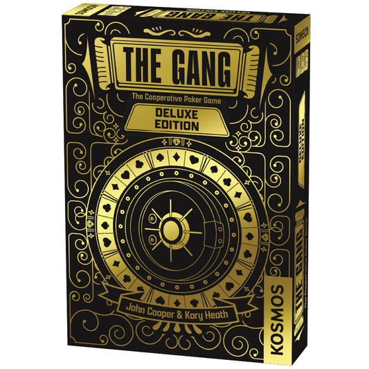 The Gang Deluxe Edition box in black and gold, includes expansion packs.