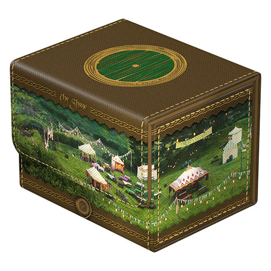 Brown Deck Case Sidewinder 100+ Xenoskin, Lord of the Rings Places of Middle Earth edition with festival scene and tents.