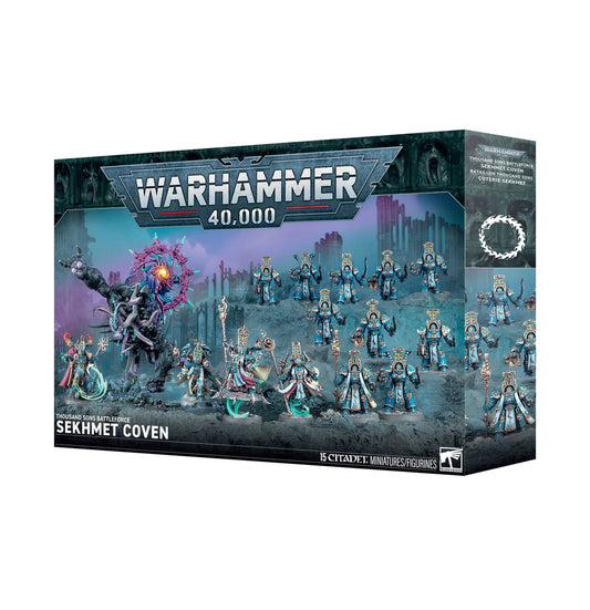 Warhammer 40,000 Thousand Sons: Sekhmet Coven Battleforce miniatures set.