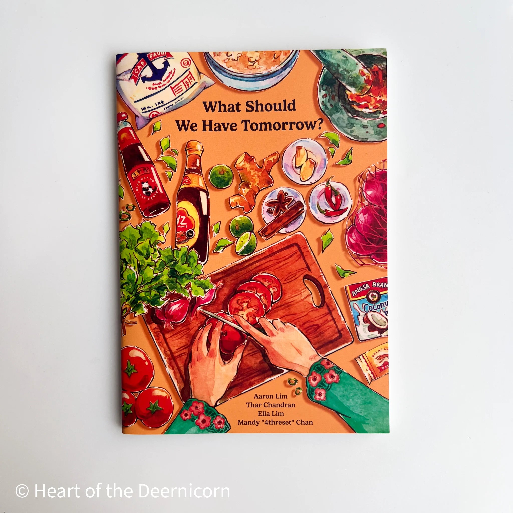 What Should We Have Tomorrow? game cover featuring hands chopping vegetables.