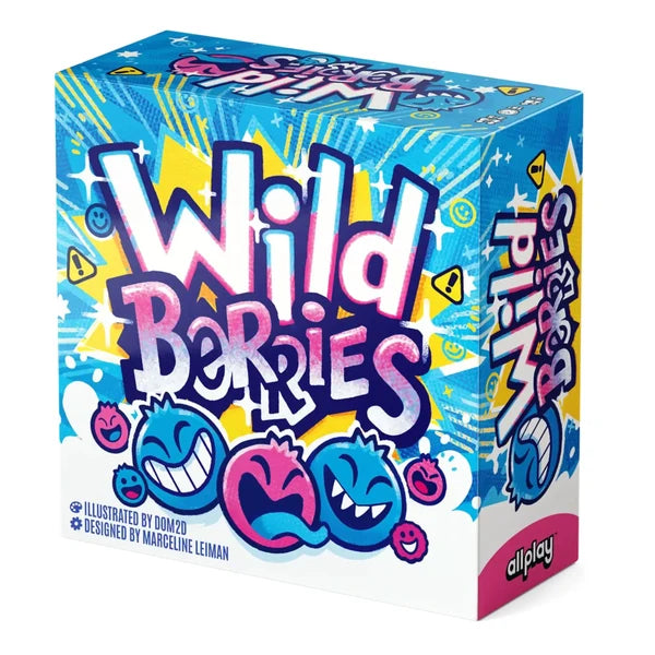 Wildberries breakfast game box with blue and pink berry cartoon faces on the front.