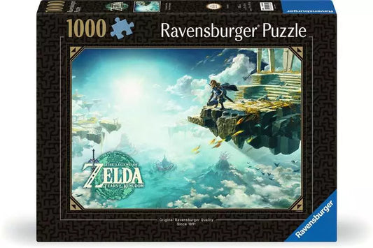 The Legend of Zelda: Tears of the Kingdom 1000-piece puzzle by Ravensburger featuring game art.